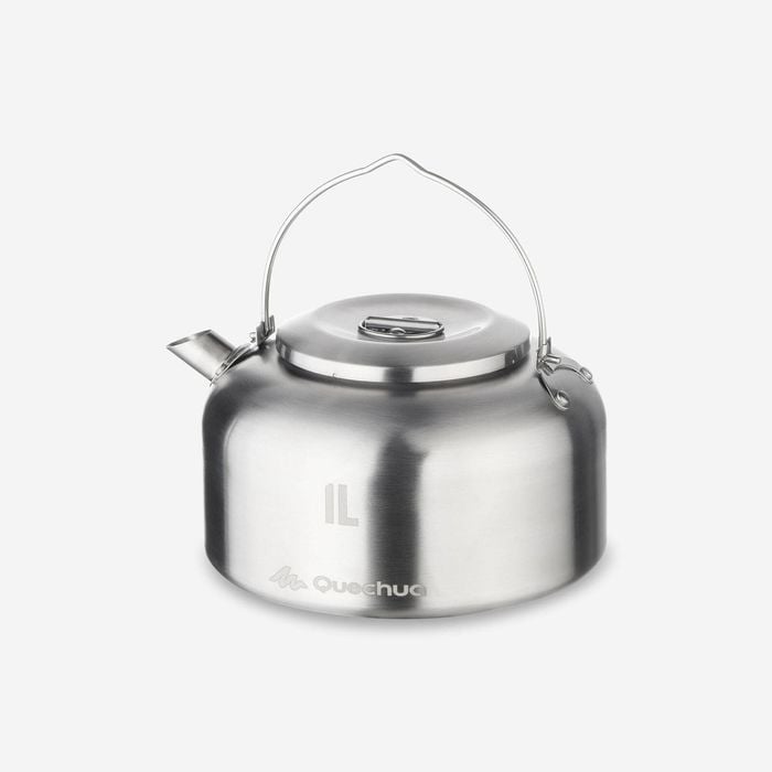 Decathlon - Mh500 1l Stainless Steel Hiking Campsite Kettle - One Size