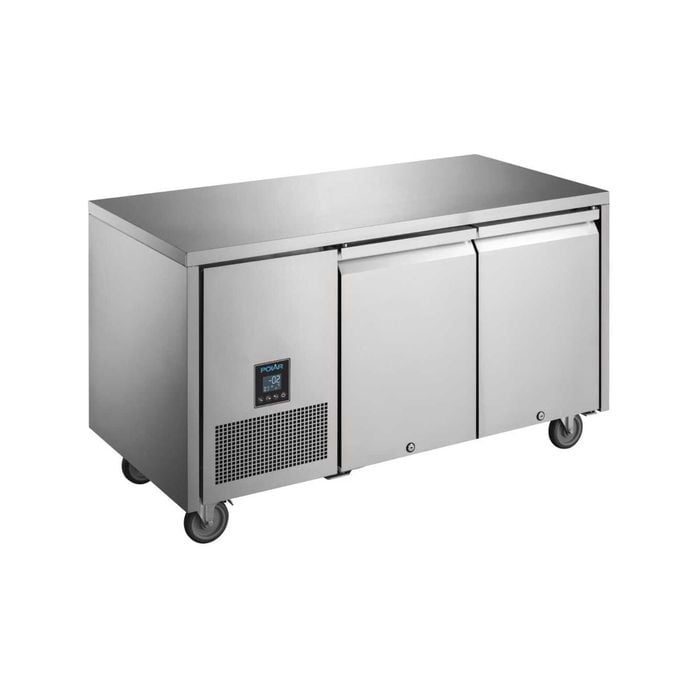 Polar U-series Premium Double Door Counter Fridge 267ltr - Under Bench Fridges (ua005-a)