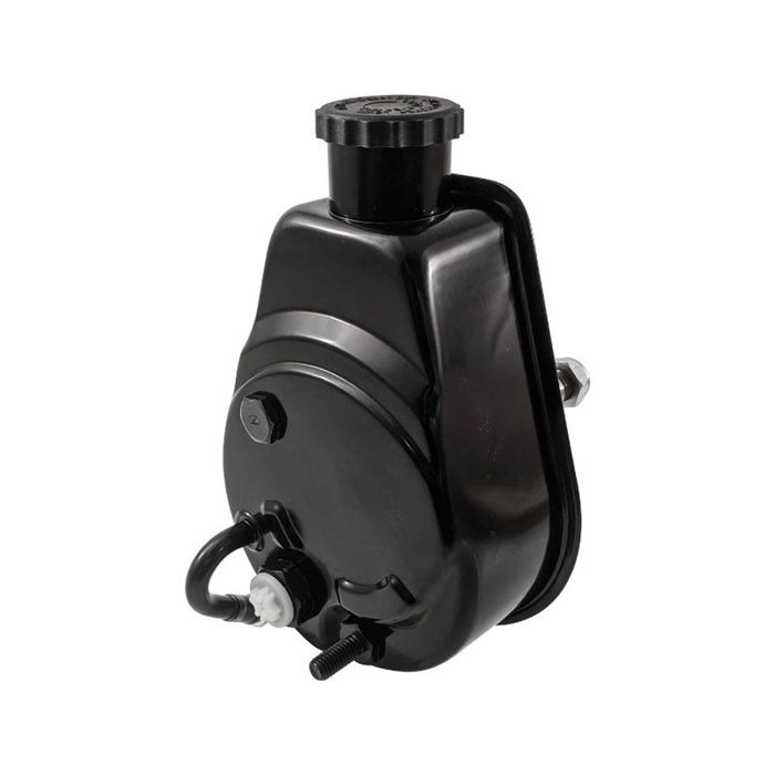 Cal Custom Saginaw Style Black Power Steering Pump for Chev, GM, Holden, SBC