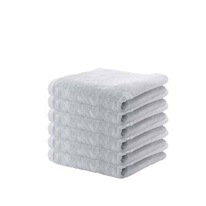 6 Pack - Luxury Egyptian Cotton Bath Towel 70x130cm - Cool Grey