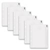 6pc Colourhide Bindermate A5 Pencil Case Insert Organiser For Binders Clear