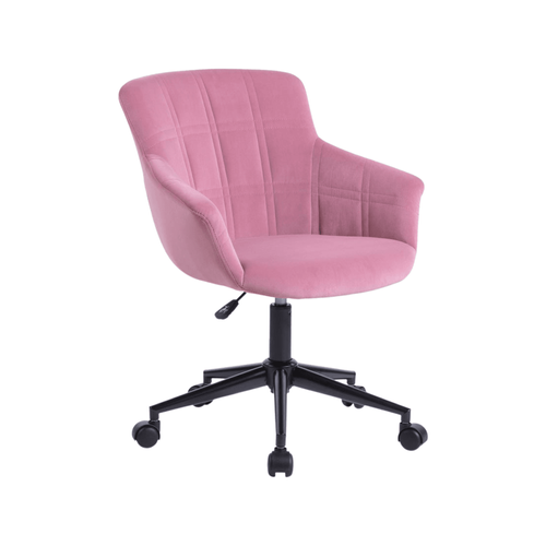Lunan Premium Velvet Fabric Executive Office Work Task Desk Computer Chair Pink Bunnings Australia
