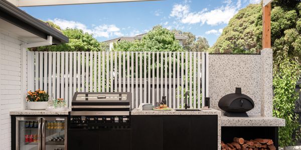 An image of an outdoor kitchen.