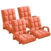 SOGA 4X Orange Recliner Chair with Armrest