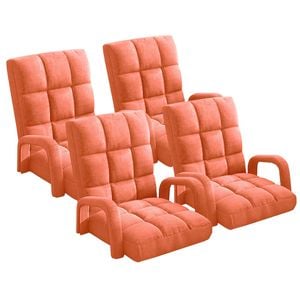 SOGA 4X Orange Recliner Chair with Armrest
