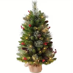 Lifebay Pre-Lit Artificial Christmas Tree with LED Lights