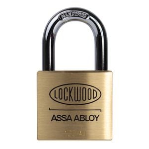 Lockwood 40mm Solid Brass 120 Series Padlock General Purpose - 4 Pack