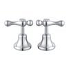 Shaw & Mason Chrome 1/4 Turn Lever Basin Top Assembly - Pair
