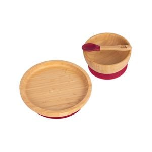 Tiny Dining Children's Bamboo Suction Round Dinner Set