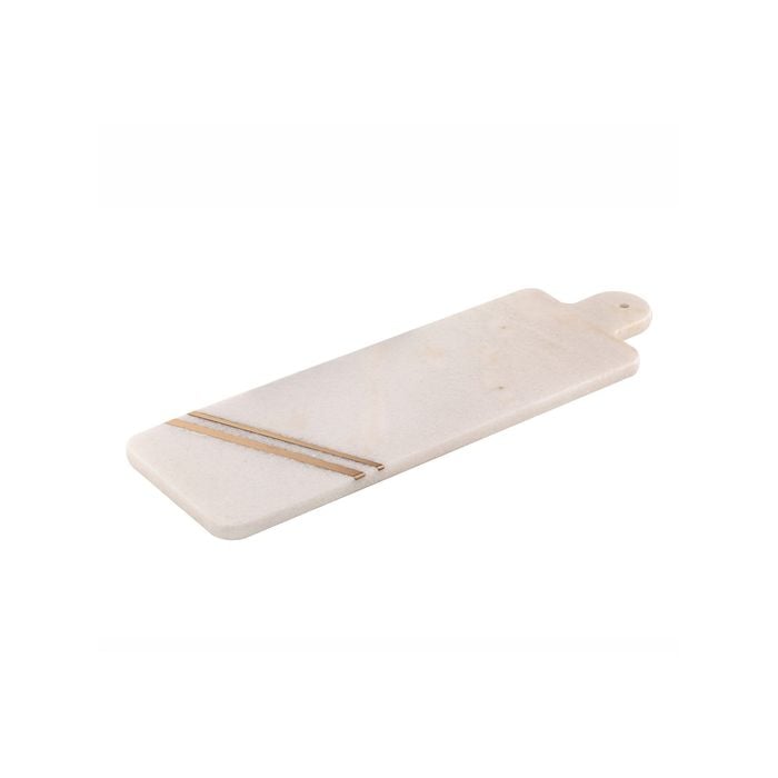 Tempa Emerson Rectangular Marble Serving Board 48x15cm White