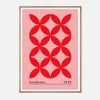 Galrie Bauhaus 1919 Geometric Red Art Print - Vintage Style Home Decor, Wood Frame, A1 60 x 84cm (23 x 33inch)