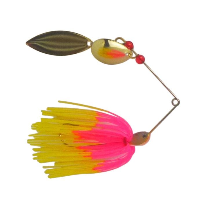 Dekoi 15gm Ls17 Closed Eye Spinnerbait, Pink Yellow, Qty 2
