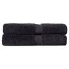 2pc Canningvale Royal Splendour Bath Sheet Set Black Home/Bathroom Decor