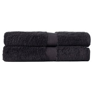 2pc Canningvale Royal Splendour Bath Sheet Set Black Home/Bathroom Decor