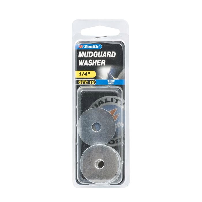 Zenith 1/4" Zinc Plated Mudguard Washer - 12 Pack