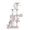 Costway 140cm Cat Tree Kitten Condo House Funiture Scratching Posts W/basket/perch