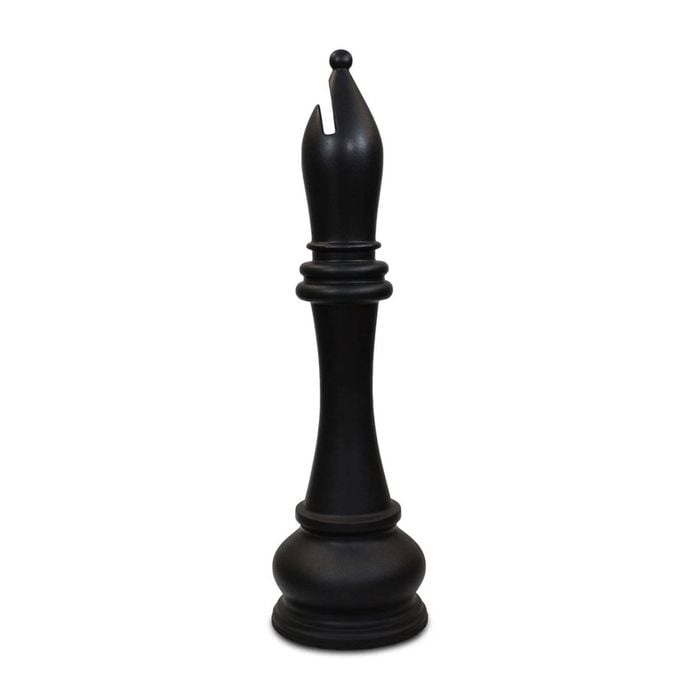 1.4m Black Bishop From Lifesize Fibreglass Resin Chess Set