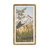 Lvd Natural Ratten Framed Vintage Heron Print Wall Hanging Decor 50x90cm