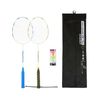Decathlon - Glow In Dark Adult Badminton Racket Set Flex Set Br190 Nite Blue Yellow - One Size