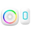 Arlec 200m White Wireless Plug-In RGB Door Chime With A23 Push Button