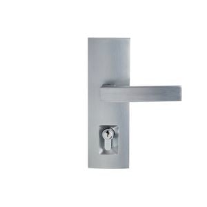 Delf Trade Satin Chrome Linear Secure Entrance Lever Set