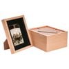 Nicola Spring Shadow Box Frames - 8 X 10" With 4 X 6" Mount - Light Wood/black - Pack Of 5