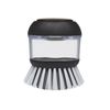 KitchenAid Plastic Silicone Soap Dispensing Palm Brush Cleaner 9cm Black