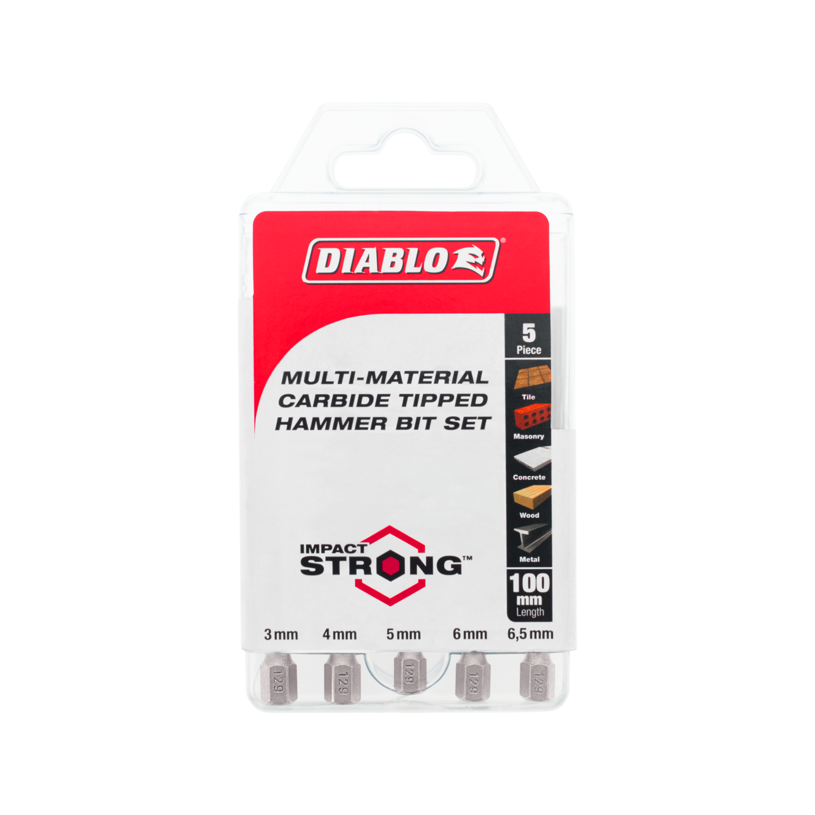 Diablo 5 Piece Multi Construction Drill Bit Set