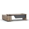 Modern Furniture BALDER Executive Desk with Right Return 180-200cm-Oak&Black