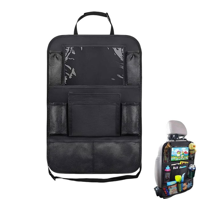 Catzon Car Seat Storage 9 Pockets Tablet Stand Backrest Kick Protector