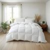 Royal Comfort 500GSM Plush Duck Feather Down Quilt - All Seasons White Single