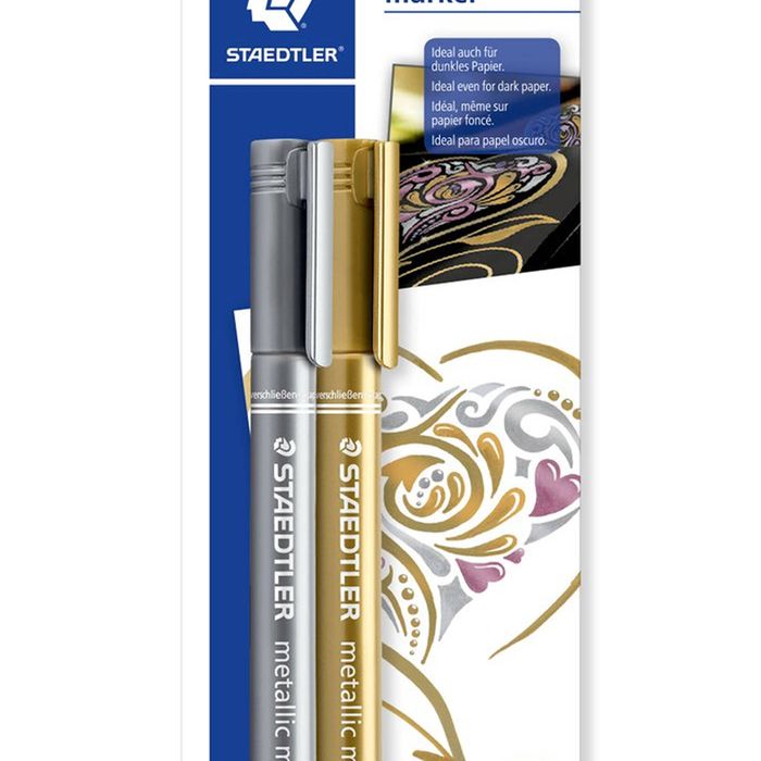 Staedtler Silver and Gold Metallic Markers - Pack of 2