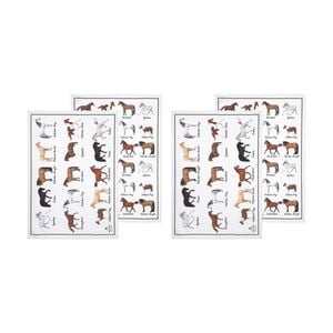 2x 2pc Ashdene Best In Breed Horse Farm Kitchen Tea Towels Animal Art