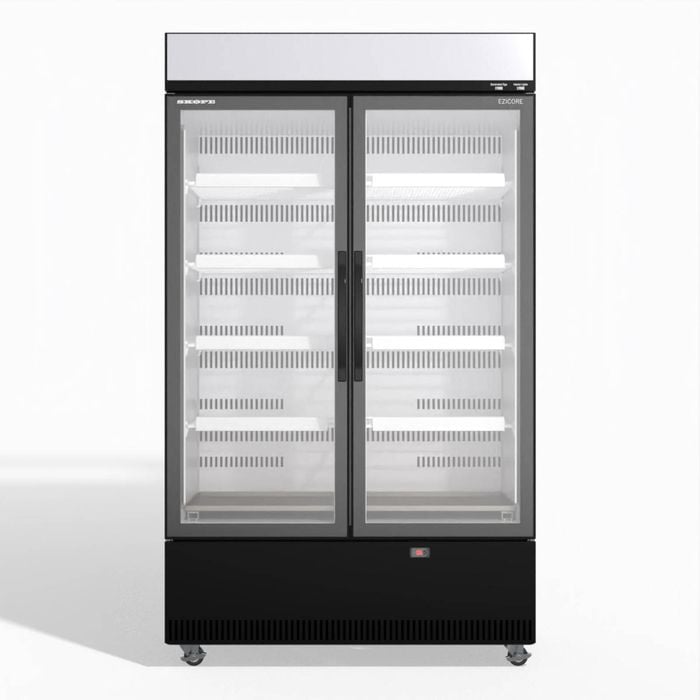 Skope Ezicore  2 Glass Door Display Or Storage Fridge - Commercial Solid Door Upright Fridges (bce1200n)