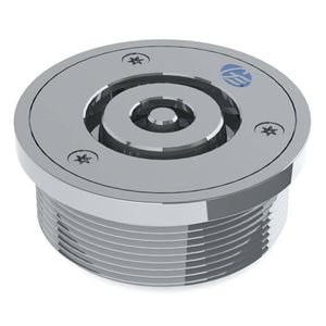 GalvinCare Polished SS316 Ligature Resistant Floor Drain Round 100x80BSP
