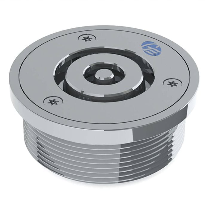 GalvinCare Polished SS316 Ligature Resistant Floor Drain Round 100x80BSP