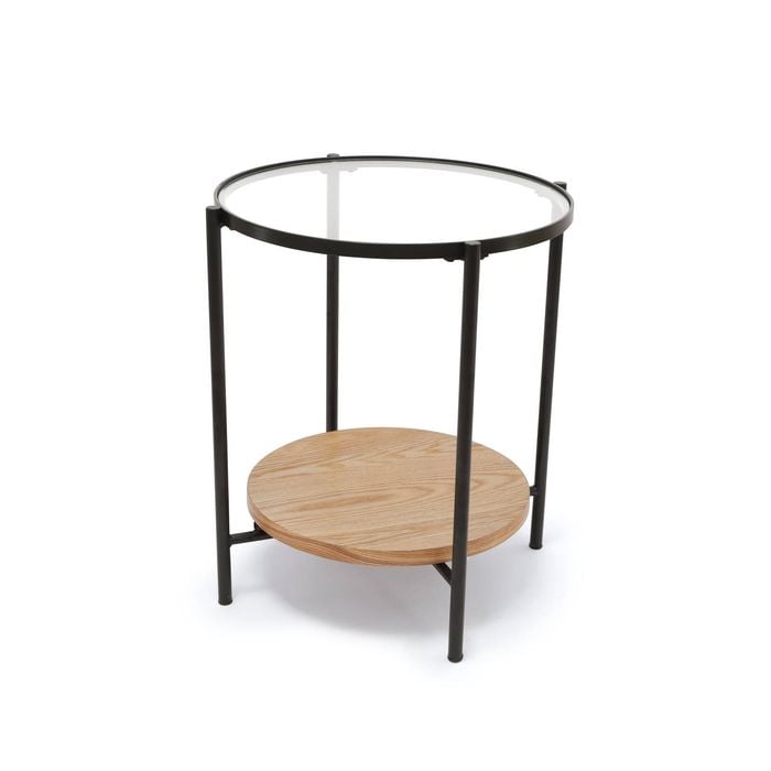 Genex Designs 54 cm Black Frame Anderson Side Table