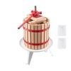 Vevor 3.2 Gal Fruit Wine Press White Solid Wood Basket With 8 Blocks Cider Apple Making