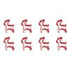 8x R&M Standing Reindeer Cookie Cutter Polyresin Coated Steel Mould 10cm Red