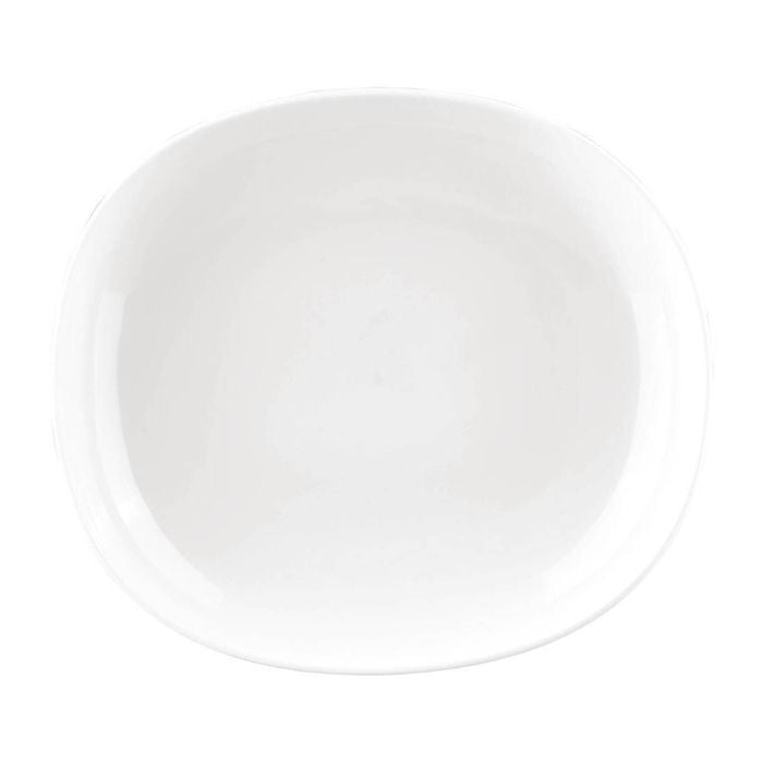 Sango Oval Flat Bowls Ora White 260x230mm 6 Pack