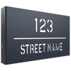 ProtectorAl 380 x 220mm Deep Ocean Aluminium Cut Through Custom House Box Sign