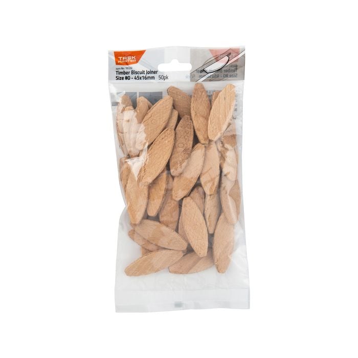 Taskmaster #0 45 x 16mm Biscuit Joiner - 50 Pack