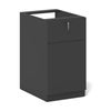 Modern Furniture KENTO 40x73cm Drawer Filing Pedestal Cabinet - Black