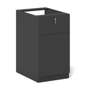 Modern Furniture KENTO 40x73cm Drawer Filing Pedestal Cabinet - Black