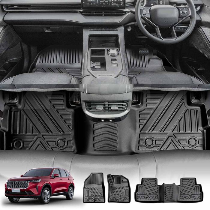 3D Customized All Weather Car Mat Floor Liner Full Set Carpet for GWM Haval H6/H6 GT 2021-Onwards