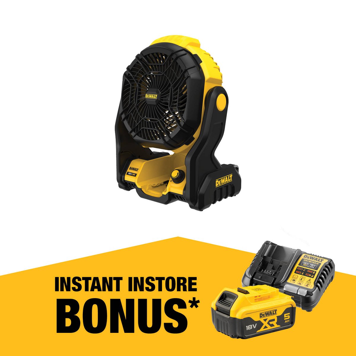 18 Volt Dewalt Fan Kit Dewalt 20v Jobsite Fan Kit With 5Ah Battery