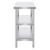 Vevor 457x914x864mm Stainless Steel Work Table for Restaurant Home and Hotel