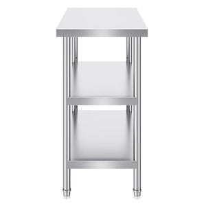 Vevor 457x914x864mm Stainless Steel Work Table for Restaurant Home and Hotel