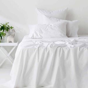 400tc Organic Cotton Premium White Sheet Set Long-staple Commercial-grade Durability Single