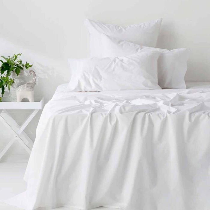 400tc Organic Cotton Premium White Sheet Set Long-staple Commercial-grade Durability Single